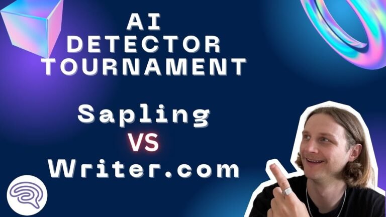 AI Detector Showdown: Sapling vs Writer | AI detection tool tournament