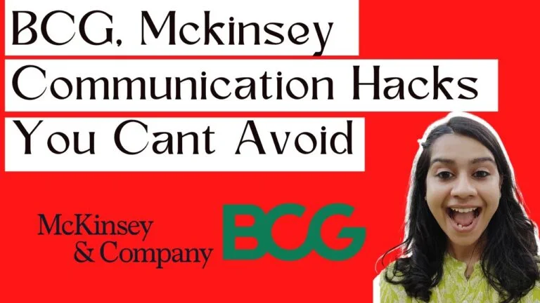 TALK LIKE A CONSULTANT 🤯 – Top down communication (consulting skills) – Applicable for Mckinsey/Bain