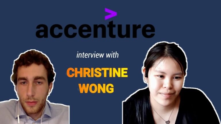Interview about Accenture, IT consulting, consulting interview preparation with @ChristineWong .