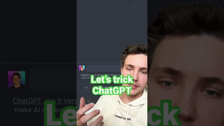 How to Trick ChatGPT in 15 Seconds – Fooling AI #ai #chatbot #chatgpt #gpt