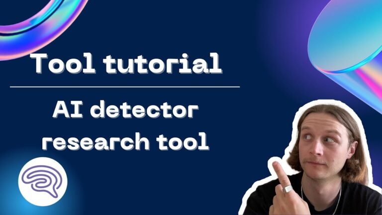 AI detector research tool | Tool tutorial