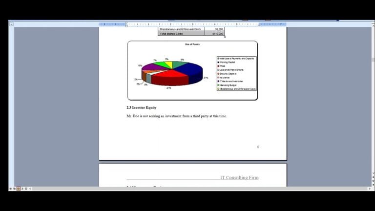 IT Consulting Firm Firm Business Plan