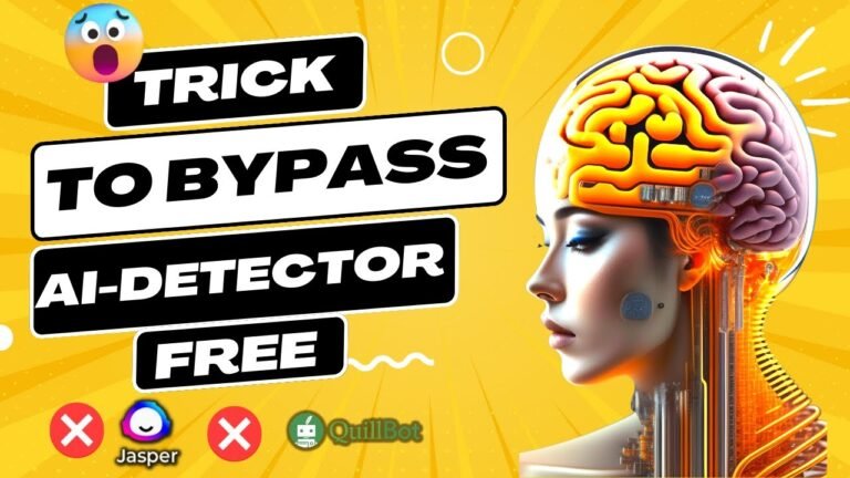 How to Bypass AI Content Detector for FREE 🤯 -Trick chat gpt, Gpt 3 ,3.5 outsmart detection tools