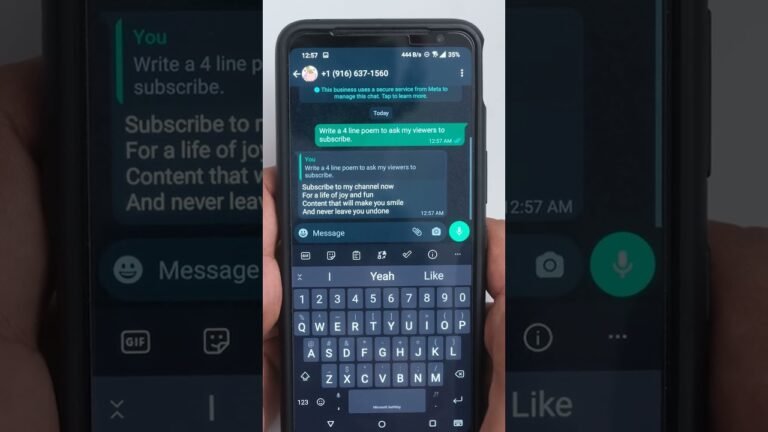 ChatGPT on WhatsApp | #shorts