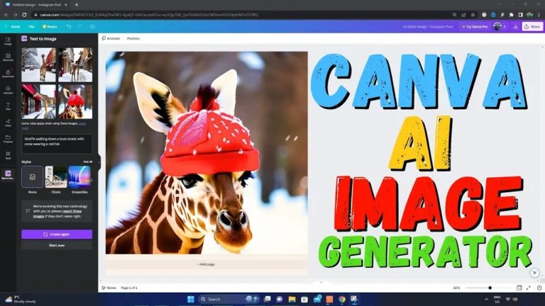 Canva AI Image Generator – Text To Image Tutorial